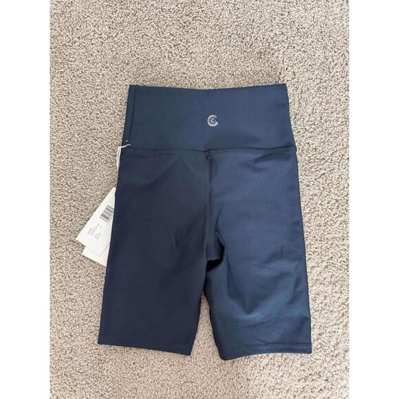 Calme Johnny Was Women’s Compression Navy Blue Biker Shorts NWT Sz XS - Picture 5 of 7